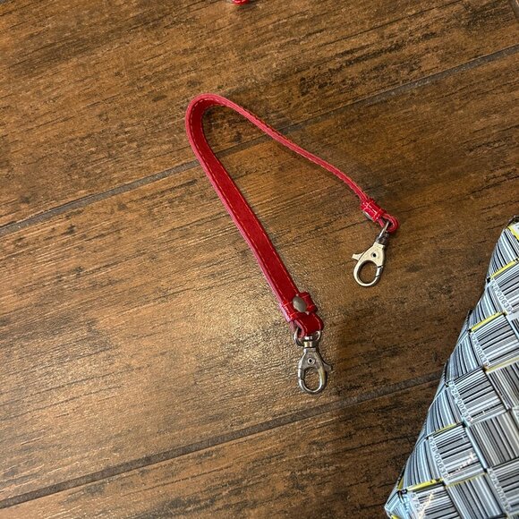 Nahui Ollin Barcode Crossbody with Red Accent Strap and Buckle NWOT - Picture 6 of 12